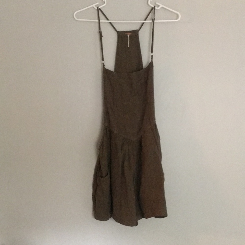 Free People linen overalls